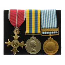 O.B.E. (Military Division), Queen's Korea and UN Korea Medal Group of Three - Lieutenat Colonel R.C. Gardiner-Hill, Survey Production Centre Royal Engineers