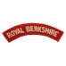 Royal Berkshire Regiment (ROYAL BERKSHIRE) Cloth Shoulder Title