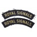 Pair of Royal Corps of Signals (ROYAL SIGNALS) Printed Shoulder Title