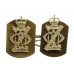 Pair of 13th/18th Royal Hussars Anodised (Staybrite) Collar Badges 