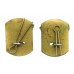 Pair of Army Air Corps Anodised (Staybrite) Collar Badges (2nd Pattern)