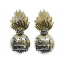 Pair of Royal Highland Fusiliers (R.H.F.) Anodised (Staybrite) Collar Badges 