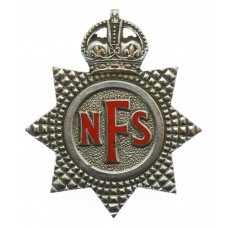 National Fire Service (N.F.S.) Cap Badge - King's Crown