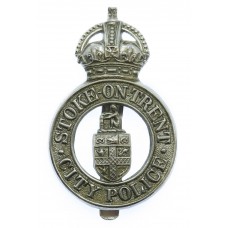 Stoke - On - Trent City Police Cap Badge - King's Crown