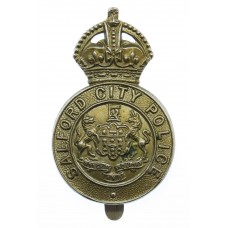 Salford City Police Cap Badge - King's Crown