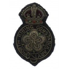 North Riding Constabulary Bullion Cap Badge - King's Crown