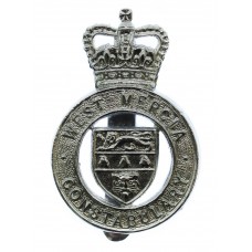 West Mercia Constabulary Cap Badge - Queen's Crown