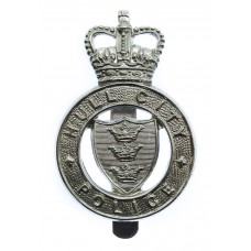 Hull City Police Cap Badge -Queen's Crown