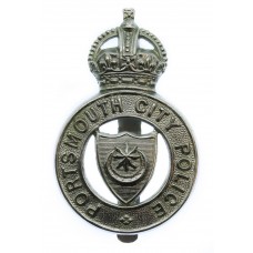 Portsmouth City Police Cap Badge - King's Crown