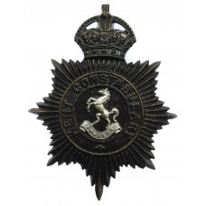 Kent Constabulary Night Helmet Plate - King's Crown