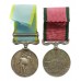 1854 Crimea Medal (Clasp - Sebastopol) and Turkish Crimea Medal Pair - Pte. W. Kennewell, 95th Regiment of Foot (Derbyshire)