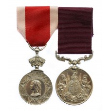 Abyssinia Medal 1867-68 and Long Service & Good Conduct Medal Pair - Pte. J. Morgan, 45th Regiment of Foot (Nottinghamshire) (Sherwood Foresters)