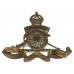 Royal Artillery Officer's Service Dress Cap Badge - King's Crown