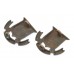 Pair of Essex Regiment Officer's Service Dress Collar Badges