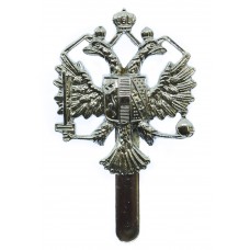 Queen's Dragoon Guards Chrome Cap Badge