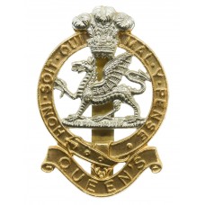 Queen's Royal Regiment Anodised (Staybrite) Cap Badge