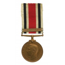 George VI Special Constabulary Long Service Medal (Bar - Long Service, 1951) - Albert H. Milton