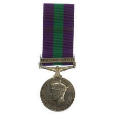 General Service Medal (Clasp - Palestine 1945-48) - Pte. G.W. Mallon, Royal Electrical & Mechanical Engineers