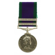 Campaign Service Medal (Clasps - Radfan, South Arabia) - Pte. R.L. Prime, 1st East Anglian Regiment