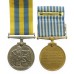 Queen's Korea and UN Korea Medal Pair - Pte. A, Hopkin, King's Own Scottish Borderers