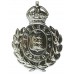 Guernsey Police Wreath Helmet Plate - King's Crown