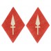Pair of 1st Corps Printed Formation Signs