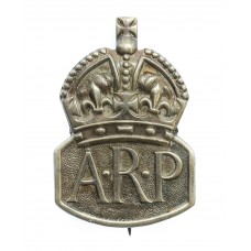 WW2 Air Raid Precautions (A.R.P.) 1937 Hallmarked Silver Lapel Badge