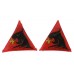 Pair of 19th Infantry Brigade Silk Embroidered Formation Signs (2nd Pattern)
