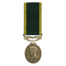 George VI Territorial Efficiency Medal - Dvr. E.J. Edwards, Royal Army Service Corps