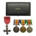 MBE (Civil Division), WW1 British War Medal, Victory Medal and WW2 Defence Medal Group of Four - 2.A.M. H.T. Field, Royal Air Force