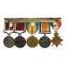 WW1 1914 Mons Star (with clasp), LS&GC and Meritorious Service Medal Group of Five - Whlr. Sjt. A. Finley, Army Service Corps