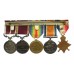 WW1 1914 Mons Star (with clasp), LS&GC and Meritorious Service Medal Group of Five - Whlr. Sjt. A. Finley, Army Service Corps