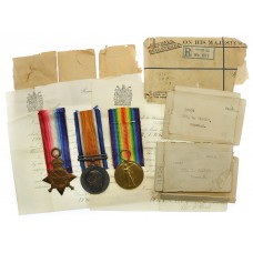 WW1 1914-15 Star Medal Trio - Pte. T. Wilson, 19th (4th City Pals) Bn. Manchester Regiment - K.I.A. 13/02/16