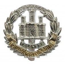 Northamptonshire Regiment Anodised (Staybrite) Cap Badge