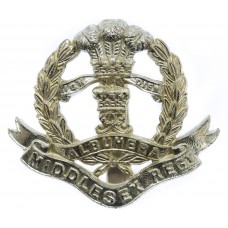 Middlesex Regiment Anodised (Staybrite) Cap Badge