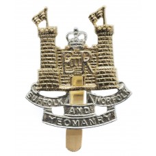 Suffolk and Norfolk Yeomanry Anodised (Staybrite) Cap Badge