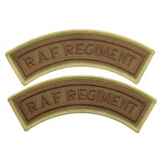 Pair of Royal Air Force Regiment (R.A.F. REGIMENT) Cloth Shoulder