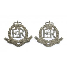 Pair of Royal Military Police Officer's Dress Collar Badges - Queen's Crown