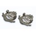 Pair of Royal Military Police Officer's Dress Collar Badges - Queen's Crown