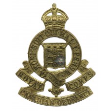 Royal Canadian Ordnance Corps Cap Badge - King's Crown