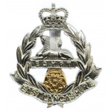 East Lancashire Regiment Anodised (Staybrite) Cap Badge