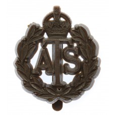 Auxiliary Territorial Service (A.T.S.) WW2 Plastic Economy Cap Badge