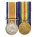 WW1 British War & Victory Medal Pair - Pte. J.W. Woodiwiss, 2nd/5th Bn. King's Own Yorkshire Light Infantry - K.I.A. 23/05/17