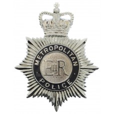 Metropolitan Police Enamelled Helmet Plate - Queen's Crown