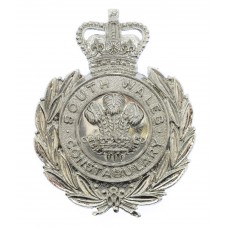 South Wales Constabulary Wreath Cap Badge - Queen's Crown