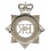 Metropolitan Police Senior Officer's Enamelled Cap Badge - Queen's Crown