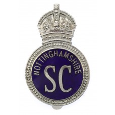 Nottinghamshire Special Constabulary Enamelled Cap Badge - King's Crown
