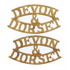 Pair of Devonshire & Dorset Regiment (DEVON/&/DORSET) Sho