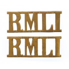 Pair of Royal Marine Light Infantry (R.M.L.I.) Shoulder Titles