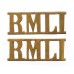 Pair of Royal Marine Light Infantry (R.M.L.I.) Shoulder Titles